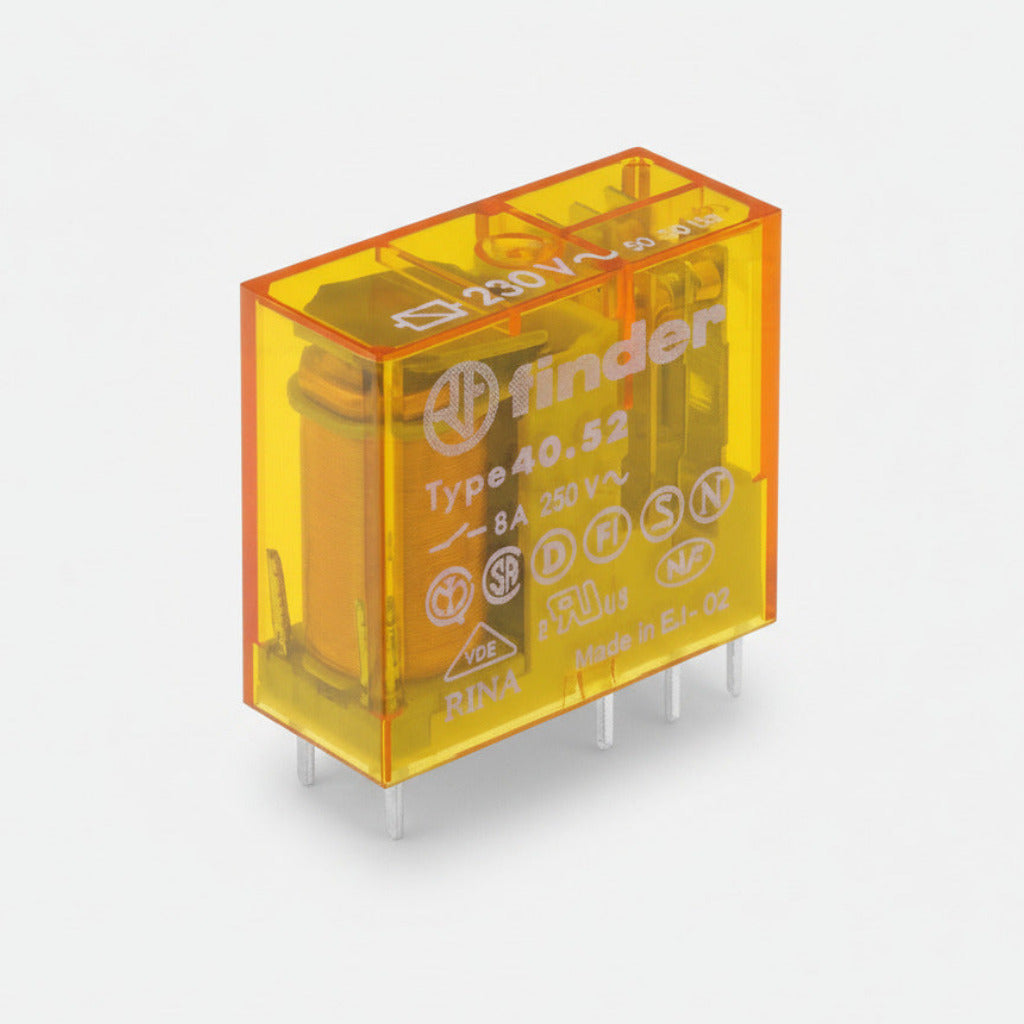 Finder PCB-rele 2-vaihto 8A 230VAC