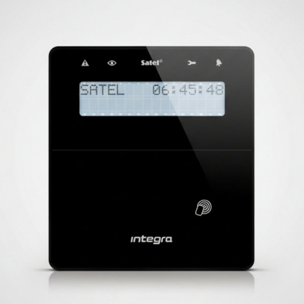 SATEL LCD-knappsats med läsare, svart