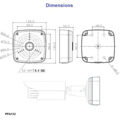 Asennuskotelo - Dahua PFA122-V2