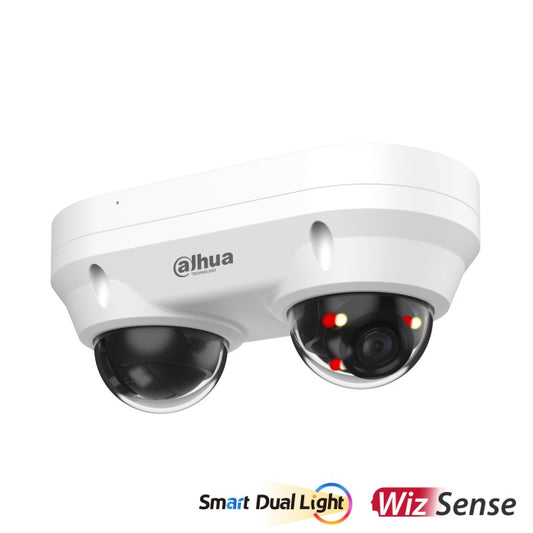 IP-kamera Dahua WizSense – 4Mpx Kaksois-kupukamera, Dual Light, 2.8mm