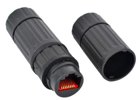 Cat6 skärmad förlängningskontakt för utomhusbruk