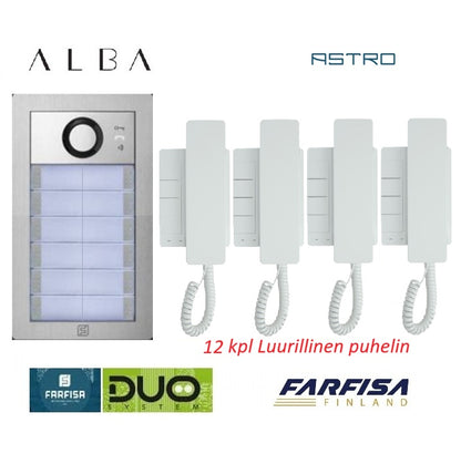 FARFISA DUO ovipuhelinpaketti – kerrostalo ja toimisto