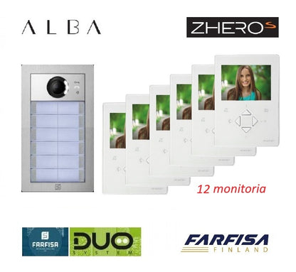 FARFISA DUO Video-ovipuhelinpaketti – kerrostalo ja toimisto