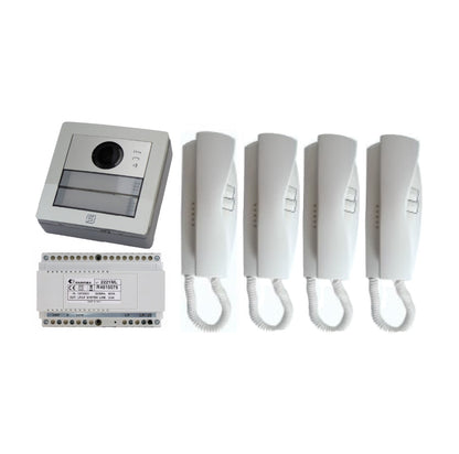 OUTLET: Farfisa DUO ovipuhelinsetti 4 asuntoa - 2-johdin tekniikka