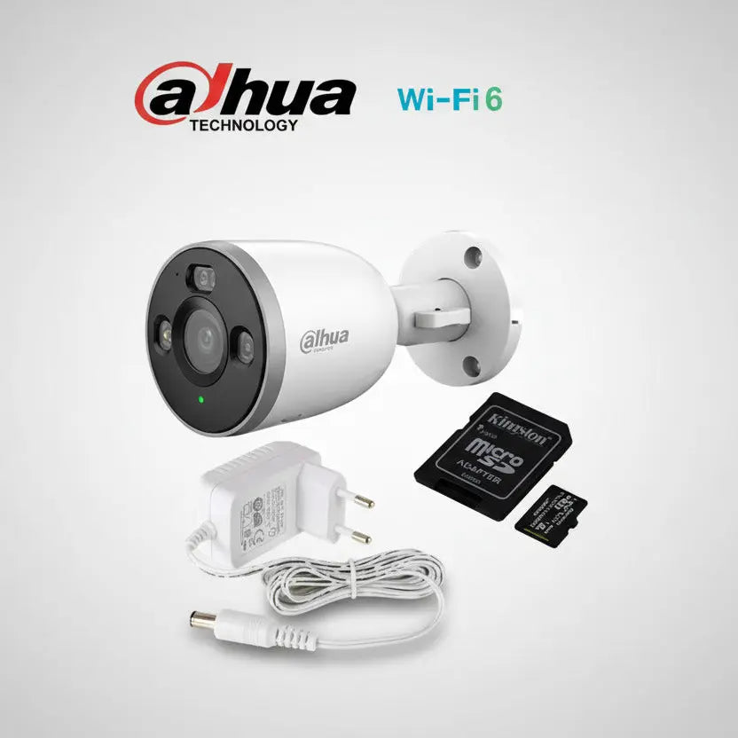 Dahua F3D-PV 4MP IP-kamera Valmispaketti – Kamera + Virtalähde + 128GB SD