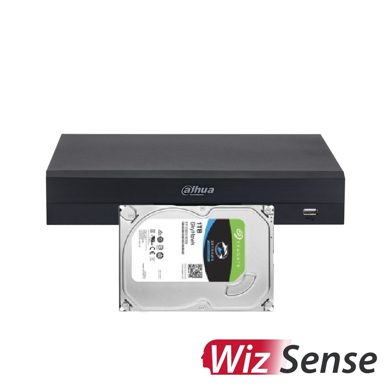 IP-inspelare Dahua WizSense – 4 kanaler, 4POE 