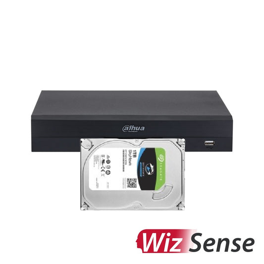 Dahua NVR4208-8P-EI WizSense 8-kanavainen PoE IP-tallennin 1TB