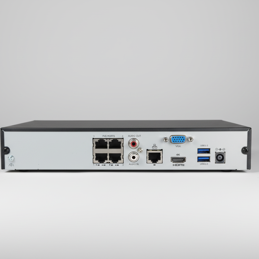 UNIVIEW NVR301-04X-P4 4-kanavainen PoE-tallennin 4K-tarkkuudella