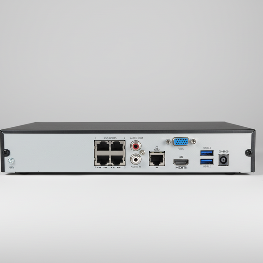 UNIVIEW NVR301-04X-P4 4-kanavainen PoE-tallennin 4K-tarkkuudella
