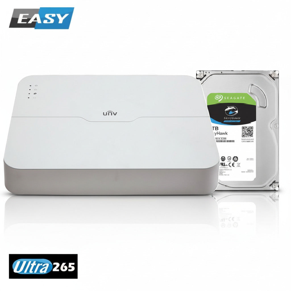 verkkotallennin ja kiintolevy_Uniview