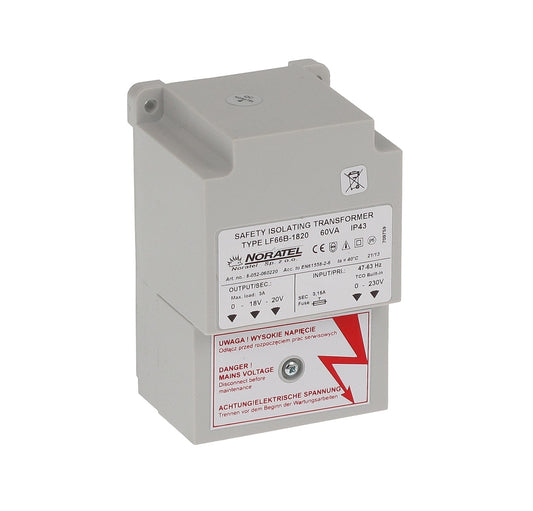 LF66B-1820 Suojattu muuntaja 230V/18-20V AC 60VA