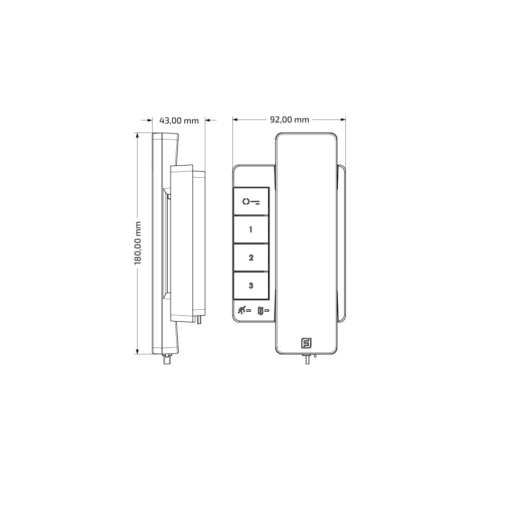 Ovipuhelinpaketti, audio 1  Käyttäjä - Farfisa DUO