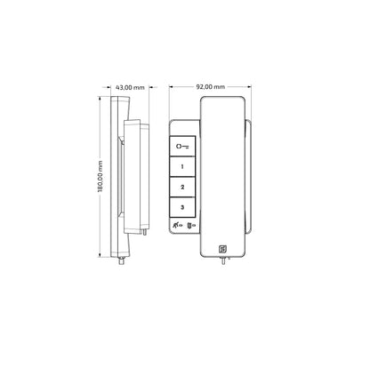 Ovipuhelinpaketti, audio 1  Käyttäjä - Farfisa DUO