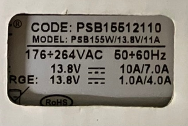 Virtalähde akkuvarmenuksella 13.8VDC/11A - OUTLET