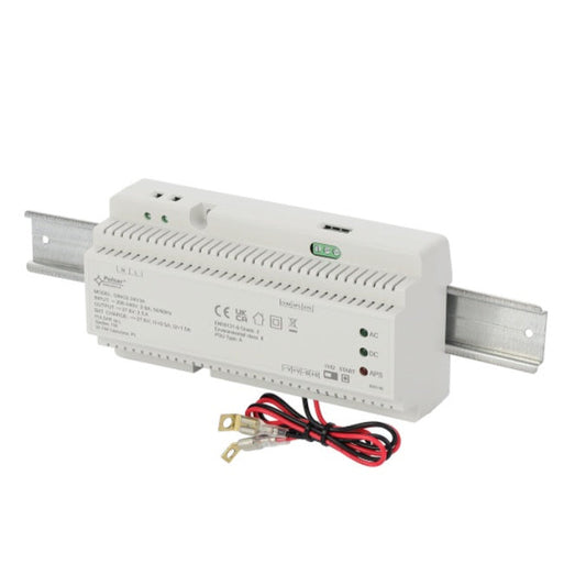 Virtalähde akkuvarmennuksella 27,6V / 3A - DIN-kiskoon