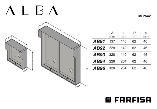 Ytmonterad hölje med regnskydd 1 MOD