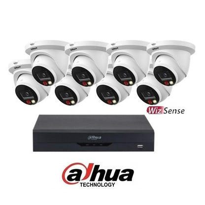 Kamervalvontasetti, Dahua 8-kanavainen tallennin ja 8 6MP valvontakameraa