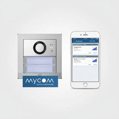 GSM-ovipuhelin Farfisa MyCom, 1-4 painiketta, 4G LTE, etäkäyttö