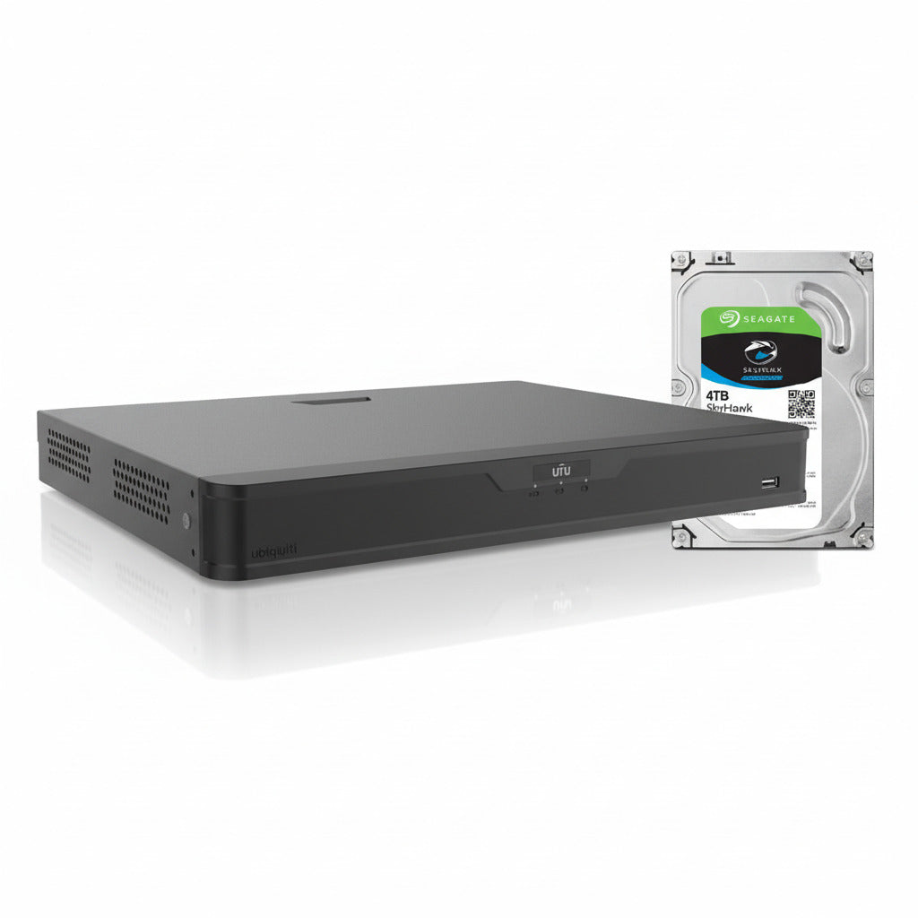 Uniview tallennin ja kiintolevy 4Tb